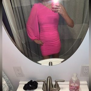 Hot pink minidress. Size small. Never worn, tags on.